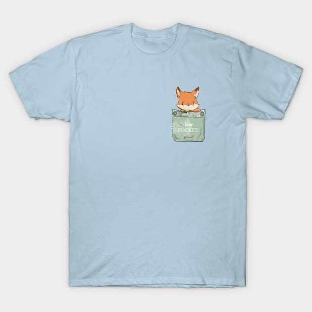 Pocket Fox T-Shirt by EveFarb